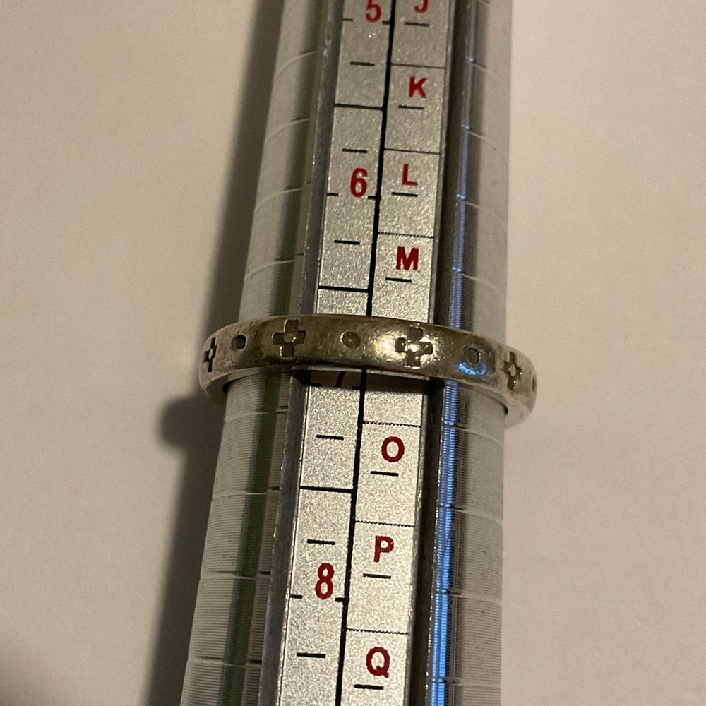 Retired James Avery cross stacking ring